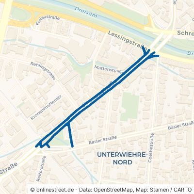 Kronenstraße Freiburg im Breisgau Wiehre 