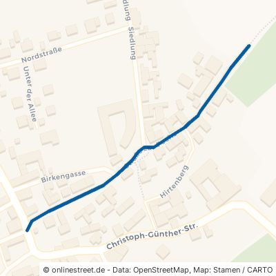 Straße Zur Poche Ilmtal-Weinstraße Mattstedt 