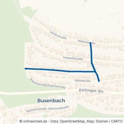 Blumenstraße Waldbronn Busenbach 