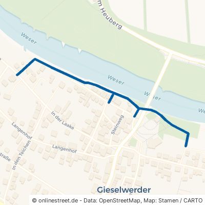 Weserpromenade Oberweser Gieselwerder 