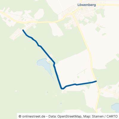 Straße Am Lindesee Löwenberger Land Linde 