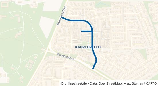 Paracelsusstraße Braunschweig Kanzlerfeld 
