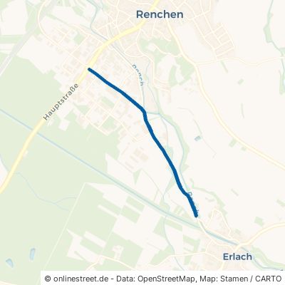 Schwarzwaldstraße Renchen Stadtgebiet 