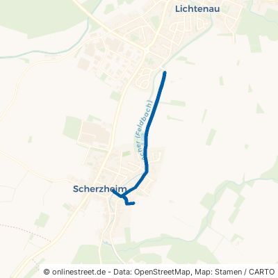 Waldstraße Lichtenau Scherzheim 