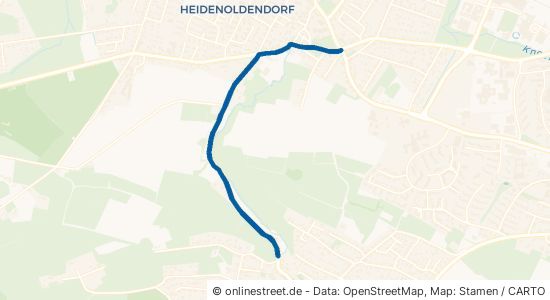 Hiddeser Straße Detmold Heidenoldendorf 