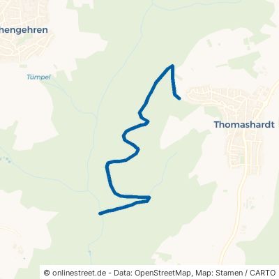 Grunbachsträßle Lichtenwald Thomashardt 