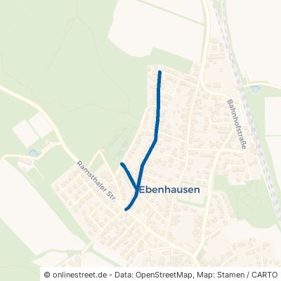 Waldstraße Oerlenbach Ebenhausen 