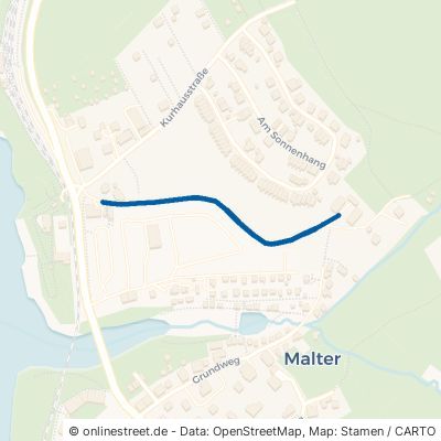 Privatweg Dippoldiswalde Malter 