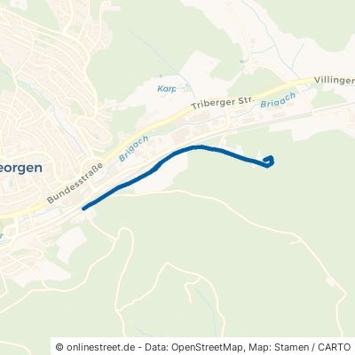 Bruderhausweg Sankt Georgen im Schwarzwald Stadtgebiet 