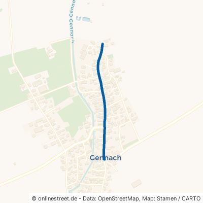 Dorfstraße Langerringen Gennach 