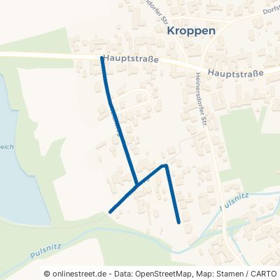 Teichweg Kroppen Heinersdorf 