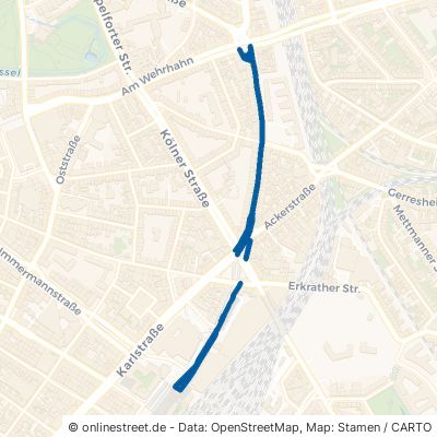 Worringer Straße Düsseldorf Stadtmitte 
