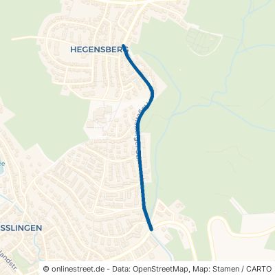Hegensberger Straße Esslingen am Neckar Oberesslingen 