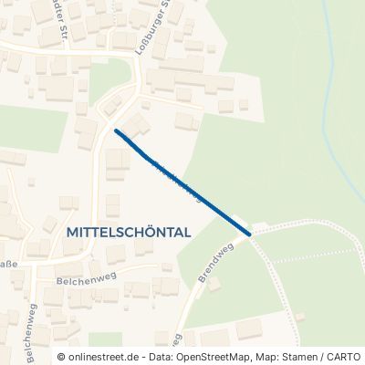 Friedhofweg Backnang Schöntal 