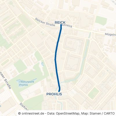 Prohliser Straße Dresden Reick 