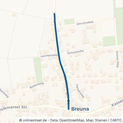 Wettesinger Straße 34479 Breuna Breuna mit Rhöda 