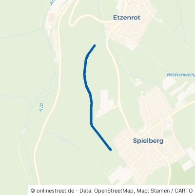 Schleifweg Karlsbad Spielberg 