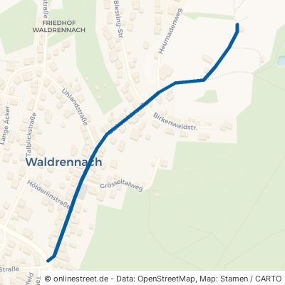 Eichwaldstraße Neuenbürg Waldrennach 
