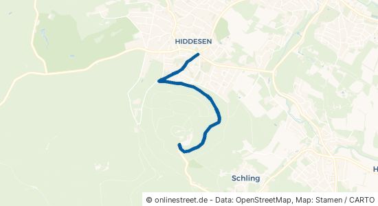 Hindenburgstraße Detmold Hiddesen 
