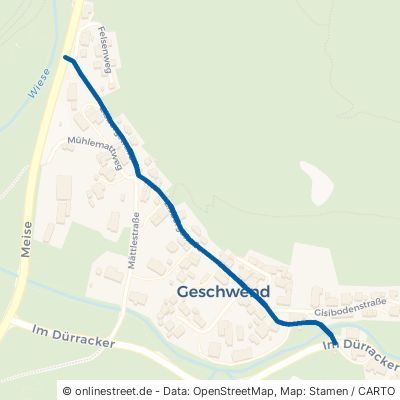 Elsbergstraße Todtnau Geschwend 