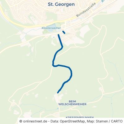 Rosenweg Sankt Georgen im Schwarzwald Stadtgebiet 