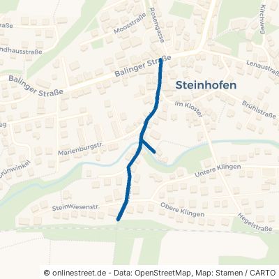 Bachstraße Bisingen Steinhofen 