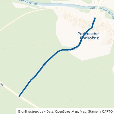 Daubitzer Straße Krauschwitz Podrosche 