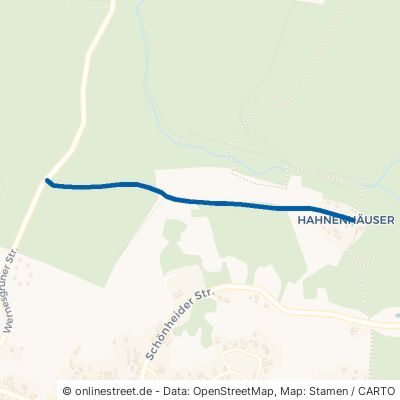 Hahnenhausweg Auerbach (Vogtland) Schnarrtanne 