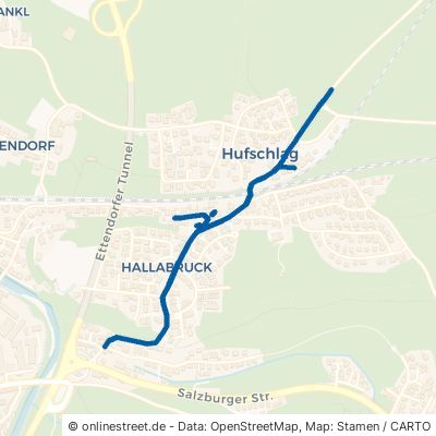 Waginger Straße Surberg Hufschlag 