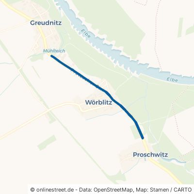 Pretzscher Straße Dommitzsch Wörblitz Wörblitz