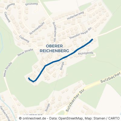 Obere Ortsstraße Oppenweiler Reichenberg 