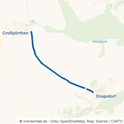 Großpörthener Straße Schnaudertal Wittgendorf 