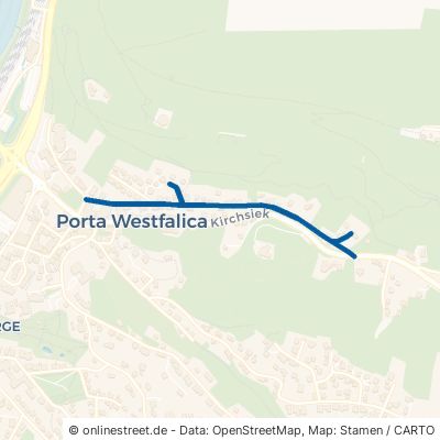 Ortsstraße Porta Westfalica Hausberge 