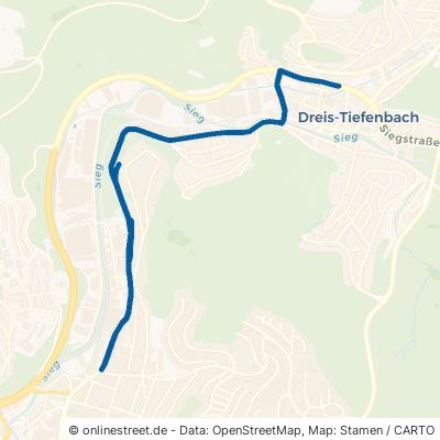 Siegstraße Netphen Dreis-Tiefenbach Dreis-Tiefenbach