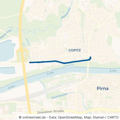 Pratzschwitzer Straße Pirna Birkwitz 