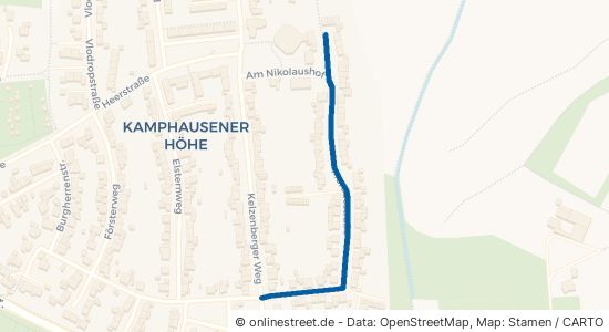 Merodestraße Mönchengladbach Kamphausener Höhe 