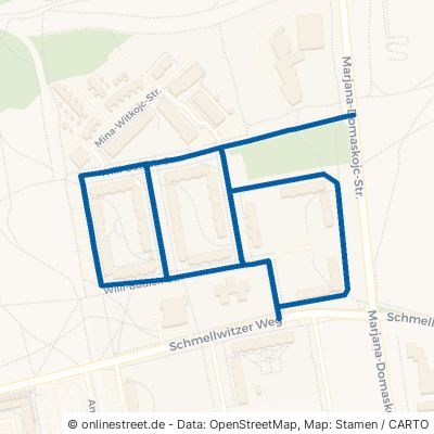 Willi-Budich-Straße Cottbus Schmellwitz 