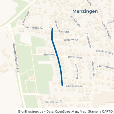 Kiefernstraße Kraichtal Menzingen 