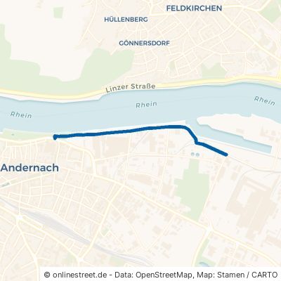 Uferstraße Andernach Fahr 