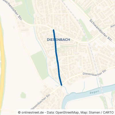 Sandstraße Regenstauf Diesenbach 