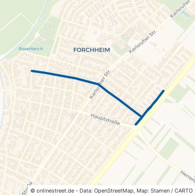 Albgaustraße Rheinstetten Forchheim 