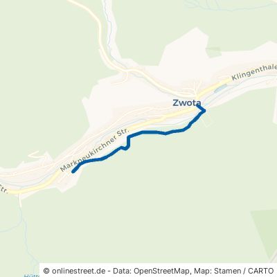 Friedhofsweg Zwota 