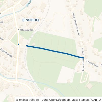 Schrebergartenweg Chemnitz Einsiedel 