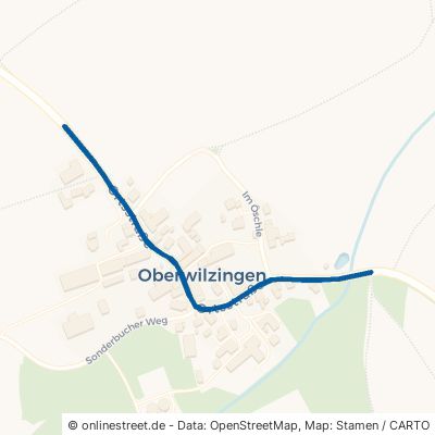 Ortsstraße Hayingen Oberwilzingen 