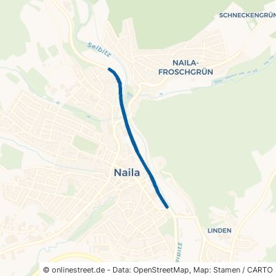 Selbitztalstraße Naila Froschgrün 