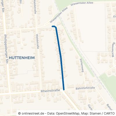Neue Straße Philippsburg Huttenheim 