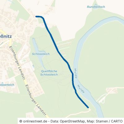 Fährweg Zschepplin Hohenprießnitz 
