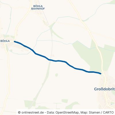 Großdobritzer Straße Priestewitz Böhla 