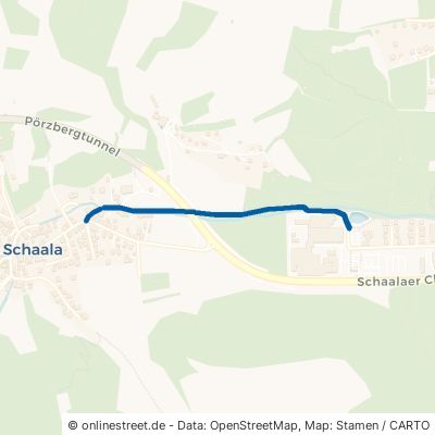 Stadtweg Rudolstadt Schaala 