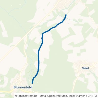 Radweg Blumenfeld - Watterdingen Tengen 